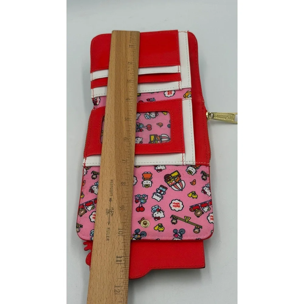 Loungefly‎ Sanrio Hello Kitty Popcorn Stand Bifold Wallet Carnival Red